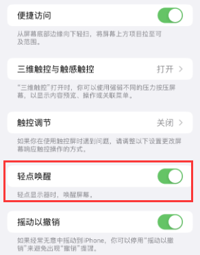 排浦镇苹果授权维修站分享iPhone轻点无法唤醒怎么办 