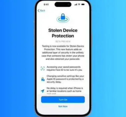 排浦镇苹果授权维修店分享被盗设备保护功能开启方法 