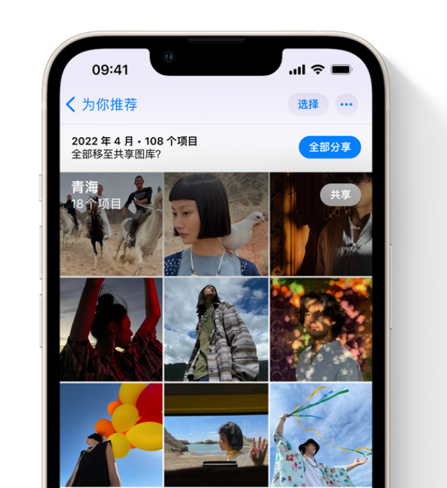 排浦镇苹果维修网点分享在 iPhone 上使用共享图库 