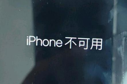 排浦镇苹果服务网点分享锁屏界面显示“iPhone 不可用”如何解决 