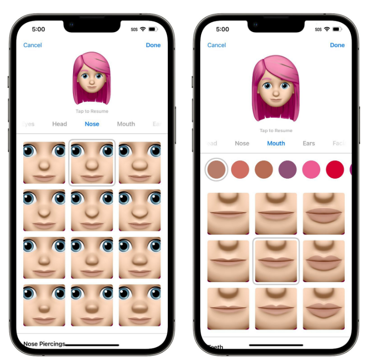 排浦镇苹果手机维修分享​iOS 16中的拟我表情有了哪些变化和升级 